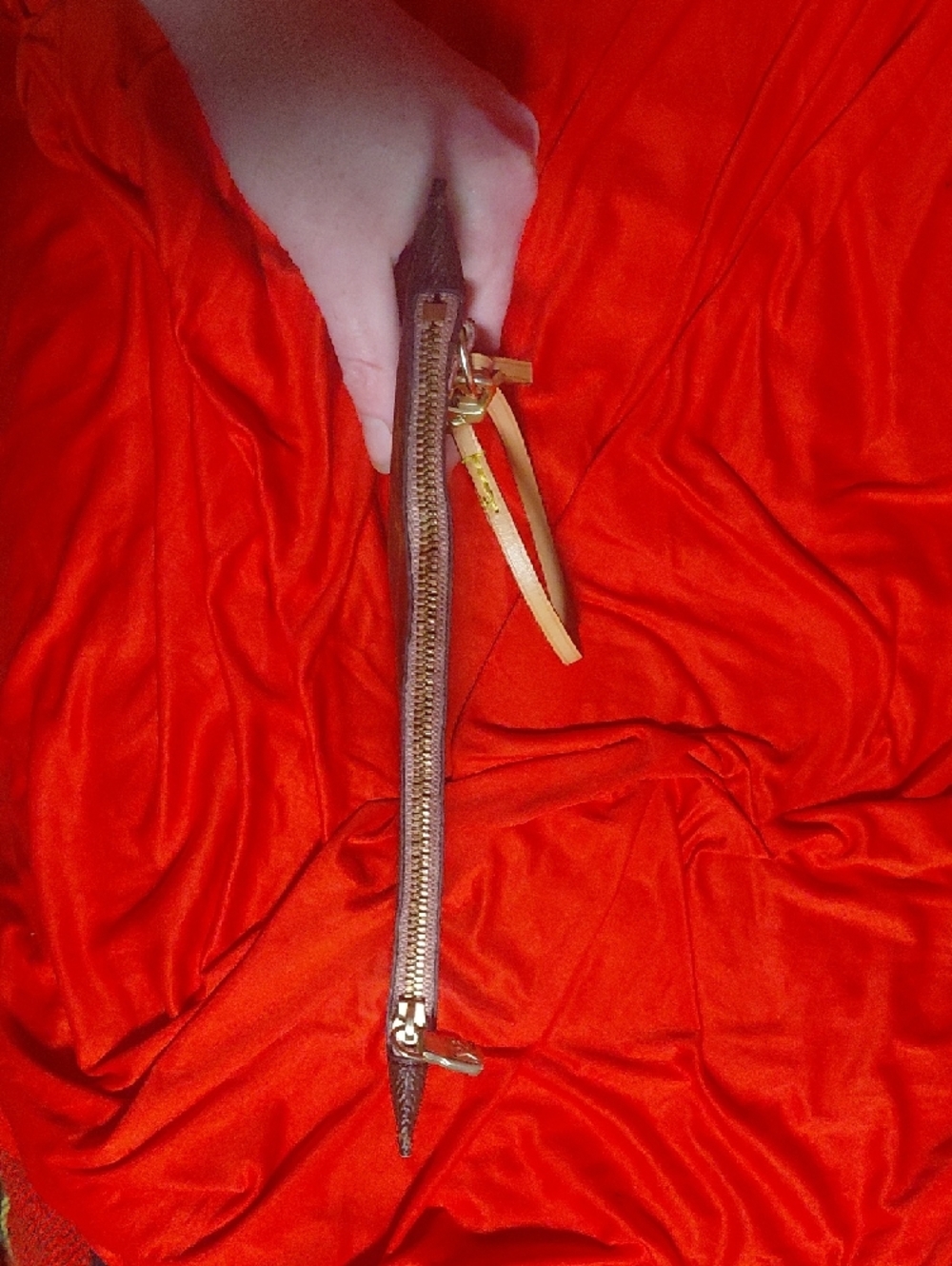 Louis Vuitton Brown Monogram Wristlet Clutch - Picture 7 of 9